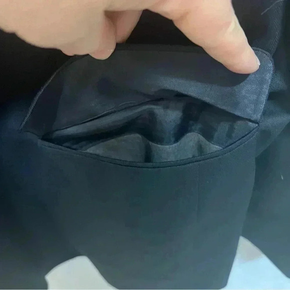 Stafford Suit Coat Jacket, Dark Blue, Size 42R, 100% Wool, Button Closure - Picture 8 of 10